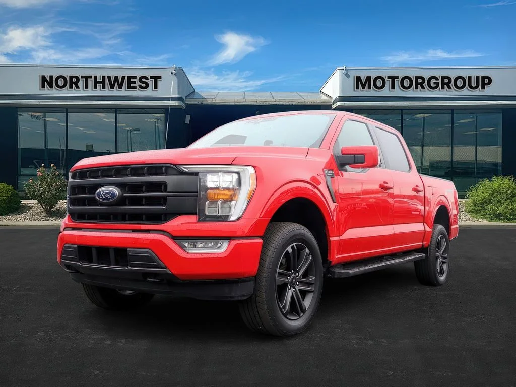 Used 2021 Race Red Ford LARIAT image 37