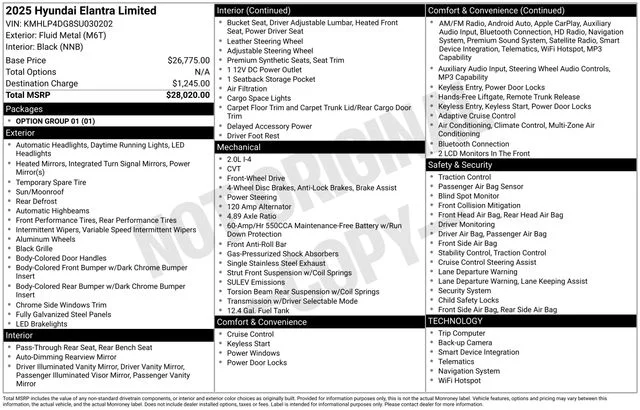 Used 2025 Silver Hyundai Limited image 34