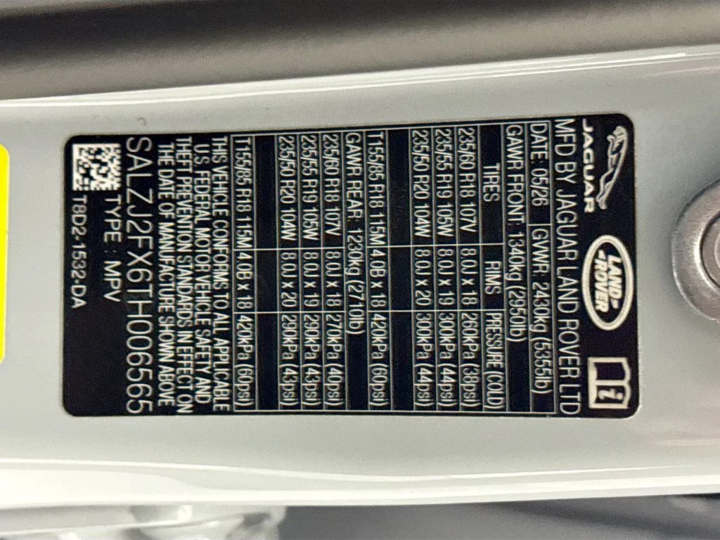 New 2026 Gray Land Rover Core S image 33