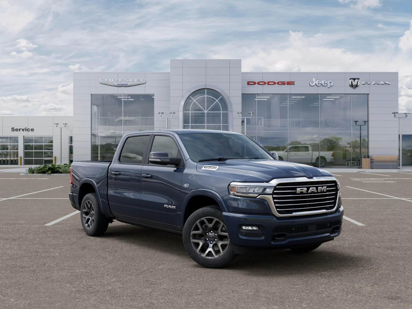 New 2026 Forged Blue Metallic Exterior Paint RAM LARAMIE image 5