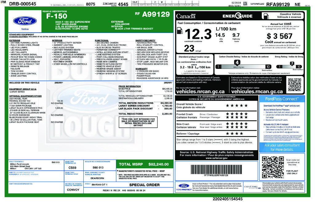 Used 2024 Avalanche Ford Lariat image 6