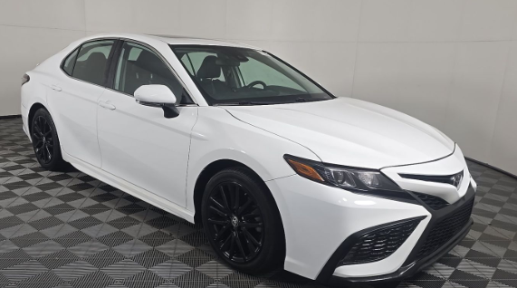 Used 2023 White Toyota SE image 1