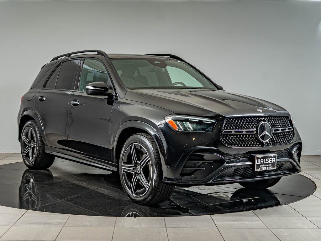 Used 2025 Obsidian Black Metallic Mercedes-Benz GLE 350 image 3