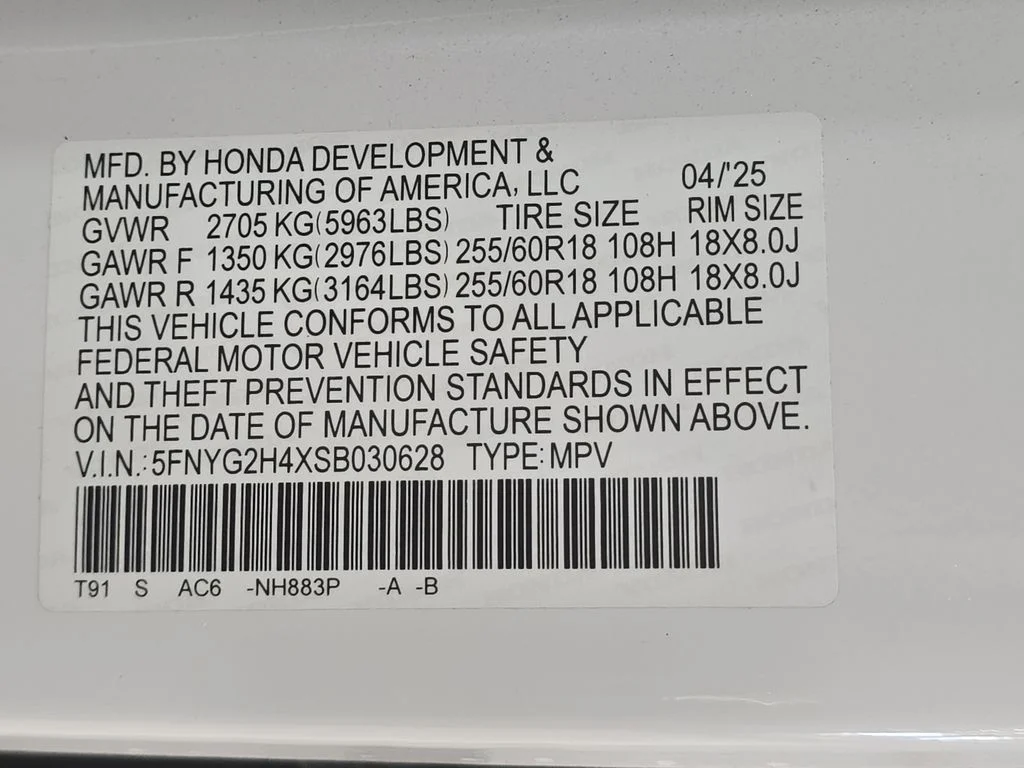 Used 2025 White Honda EX-L image 24