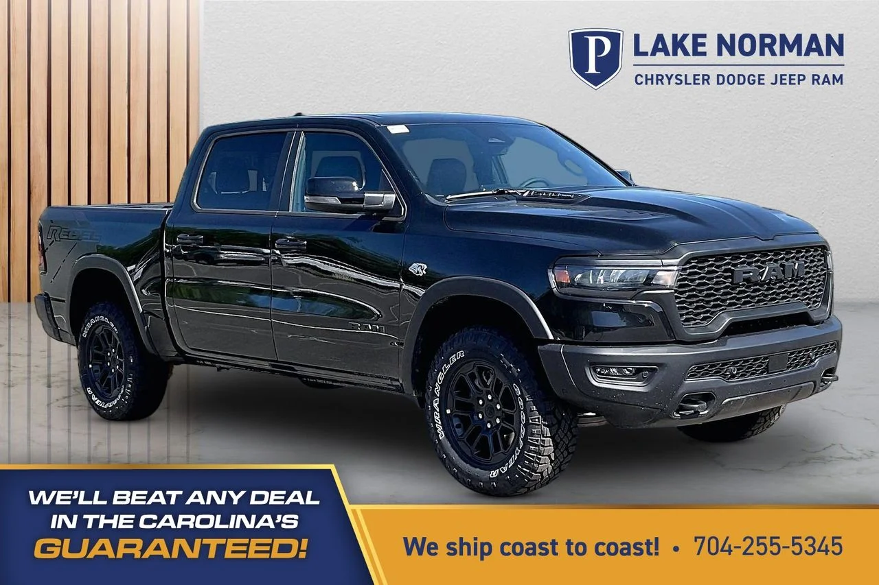 New 2026 Diamond Black Crystal Pearl-Coat Exterior Paint RAM Rebel image 1