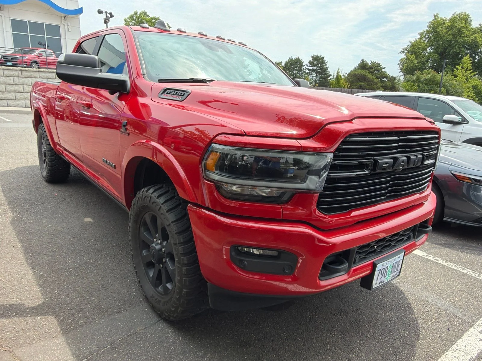 Used 2020 Flame Red Clearcoat Ram Laramie image 3