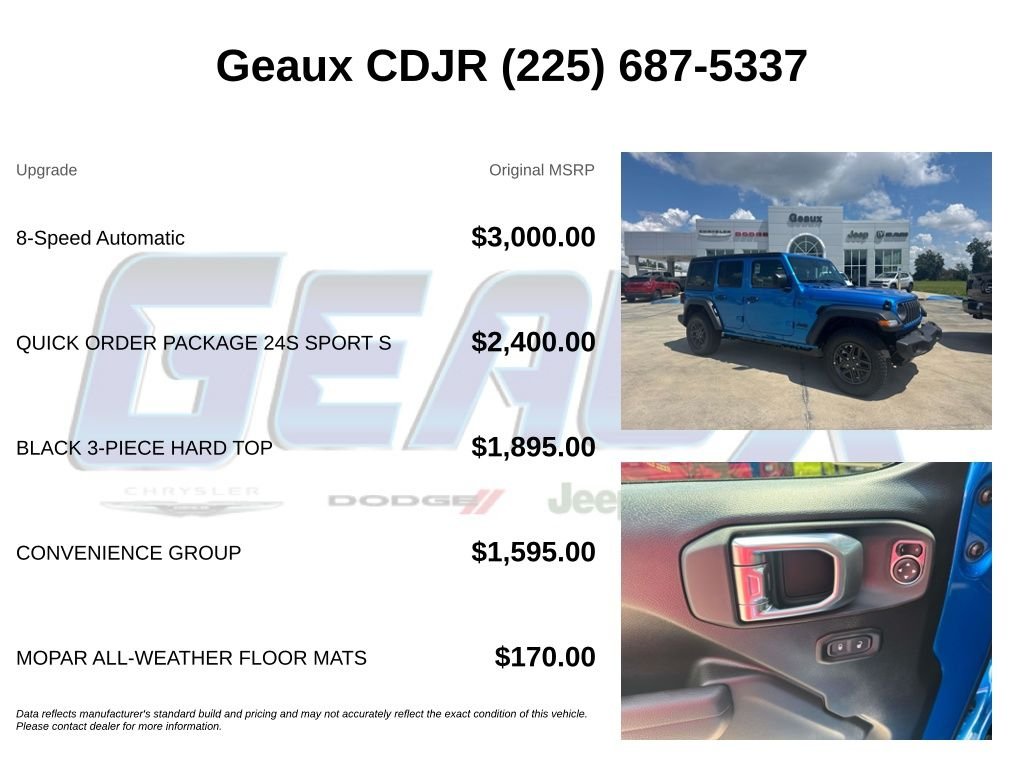 New 2027 Hydro Blue Pearlcoat Jeep Sport S image 5