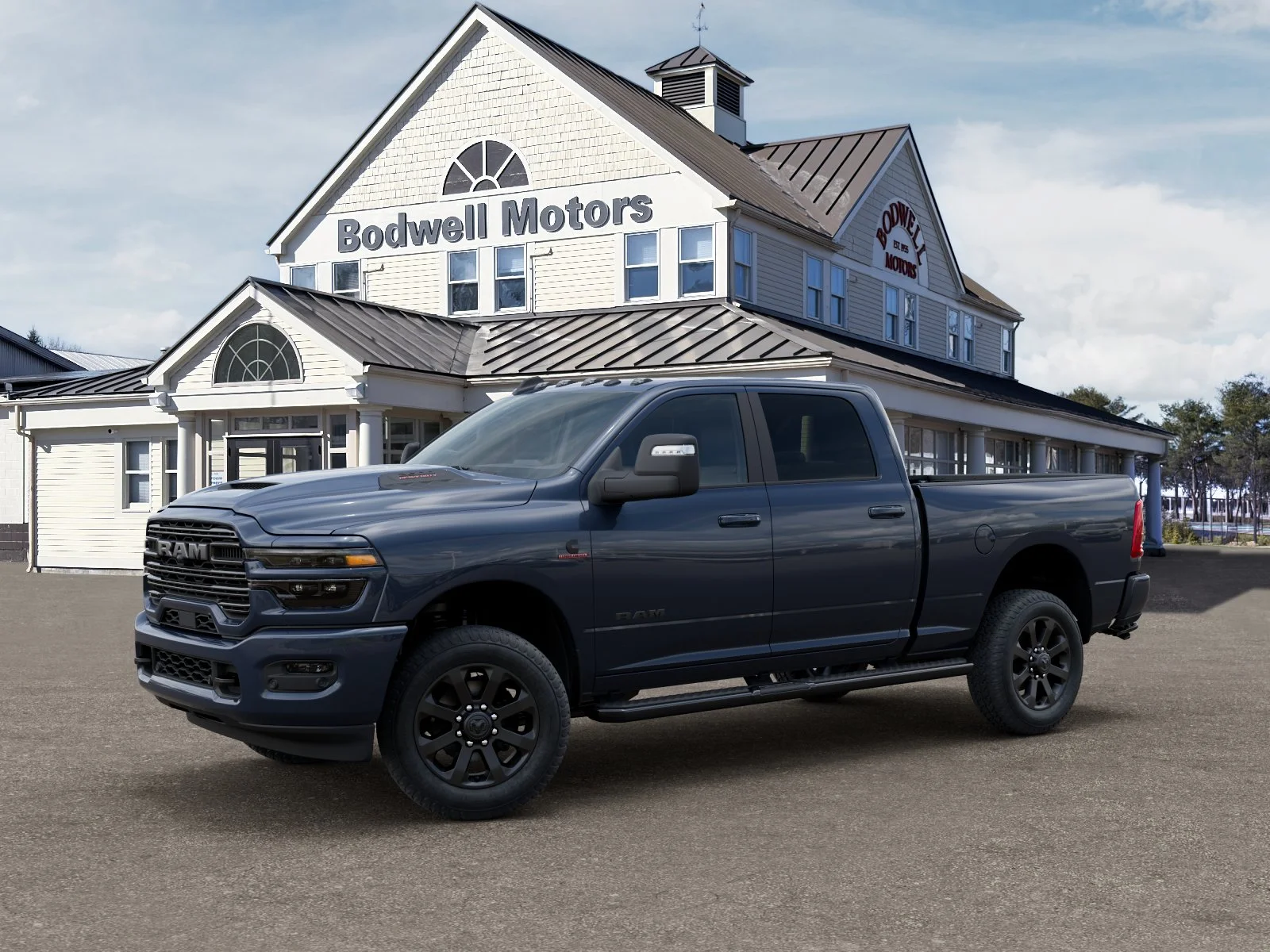 New 2026 Forged Blue Metallic Exterior Paint RAM Laramie Crew Cab 4x4 6
