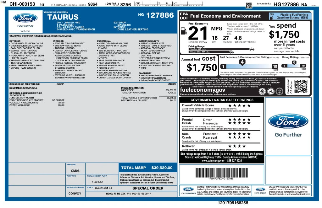 Used 2017 Gray Ford Limited image 21