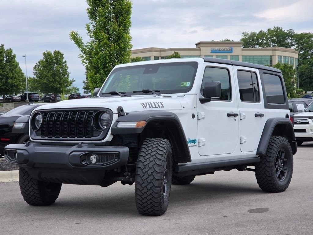 Used 2024 Bright White Clearcoat Jeep Willys image 22