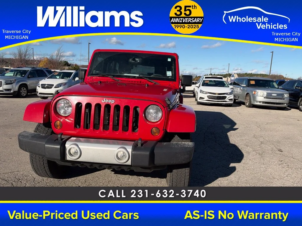 Used 2013 Flame Red Jeep Unlimited Sahara image 19