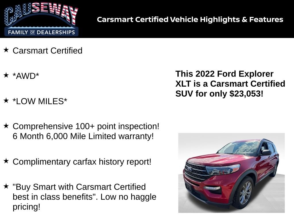 Used 2022 Red Metallic Ford XLT image 2