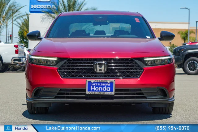 New 2026 Radiant Red Metallic Honda Sport Hybrid image 3