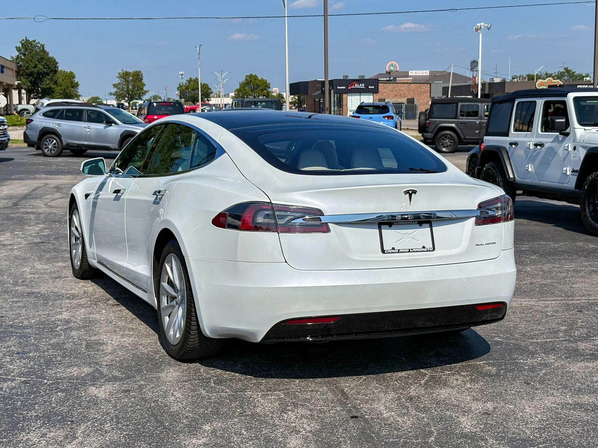Used 2020 White Tesla Long Range Plus image 7