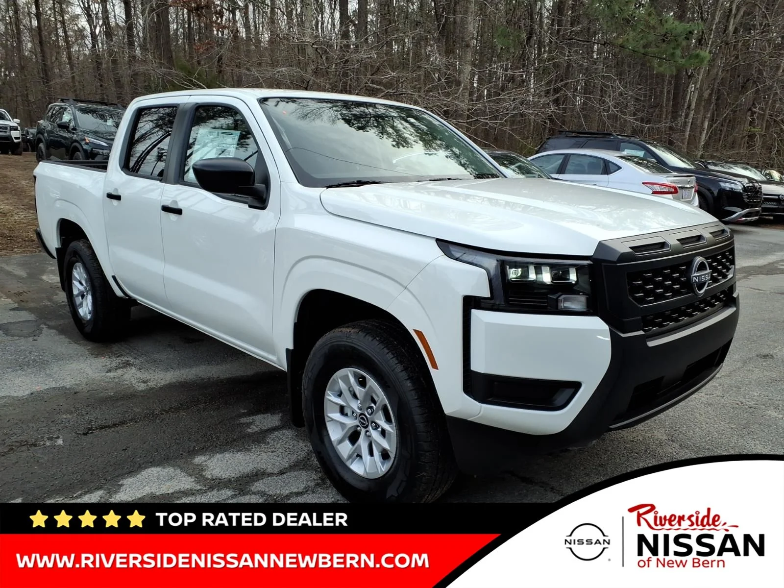 New 2026 Glacier White Nissan Crew Cab S image 1