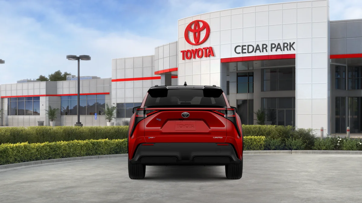 New 2026 Supersonic Red with Midnight Black Metallic roof Toyota Limited image 33