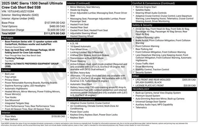 Certified Used 2025 Sterling Metallic GMC Denali Ultimate image 33