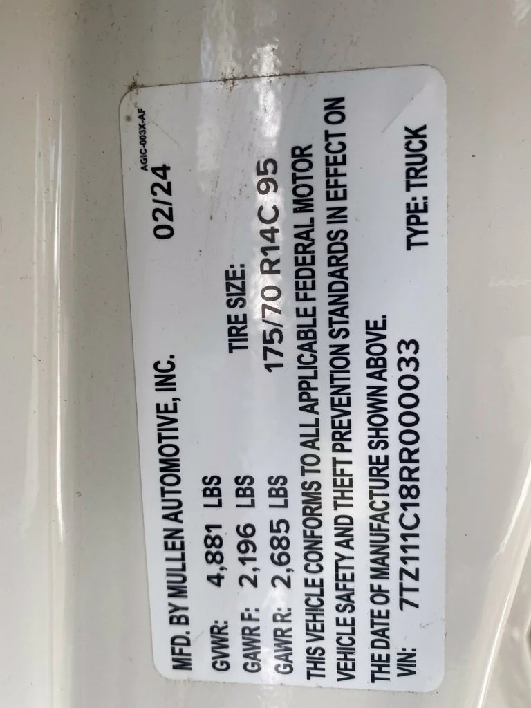 Used 2024 White MULLEN  image 22