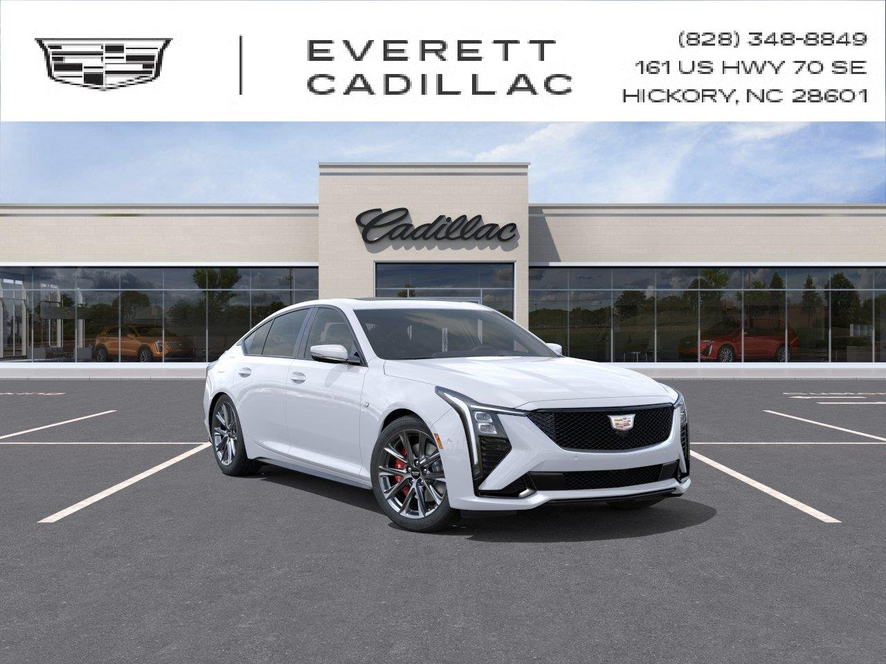 New 2026 Vibrant White Tricoat Cadillac Sport image 1