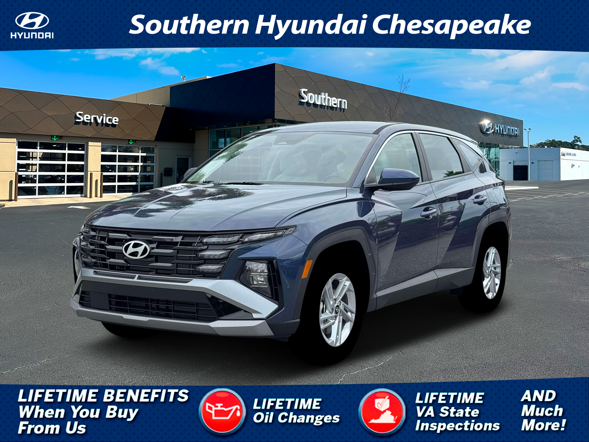 New 2026 Blue Hyundai SE FWD image 1