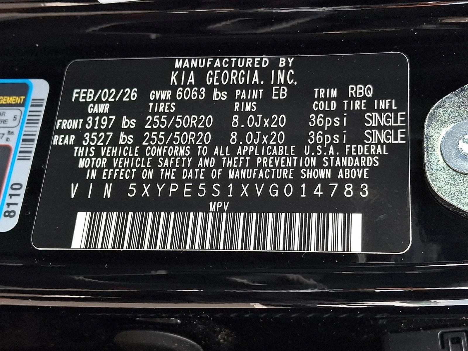 New 2027 Ebony Black Kia S image 13