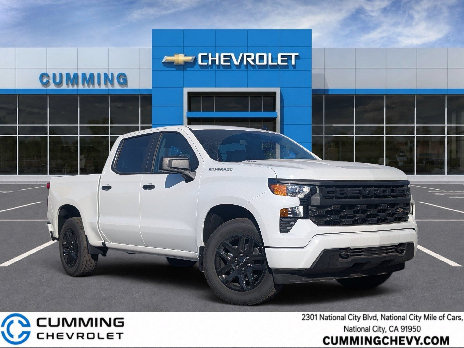 New 2026 Summit White Chevrolet Custom image 1