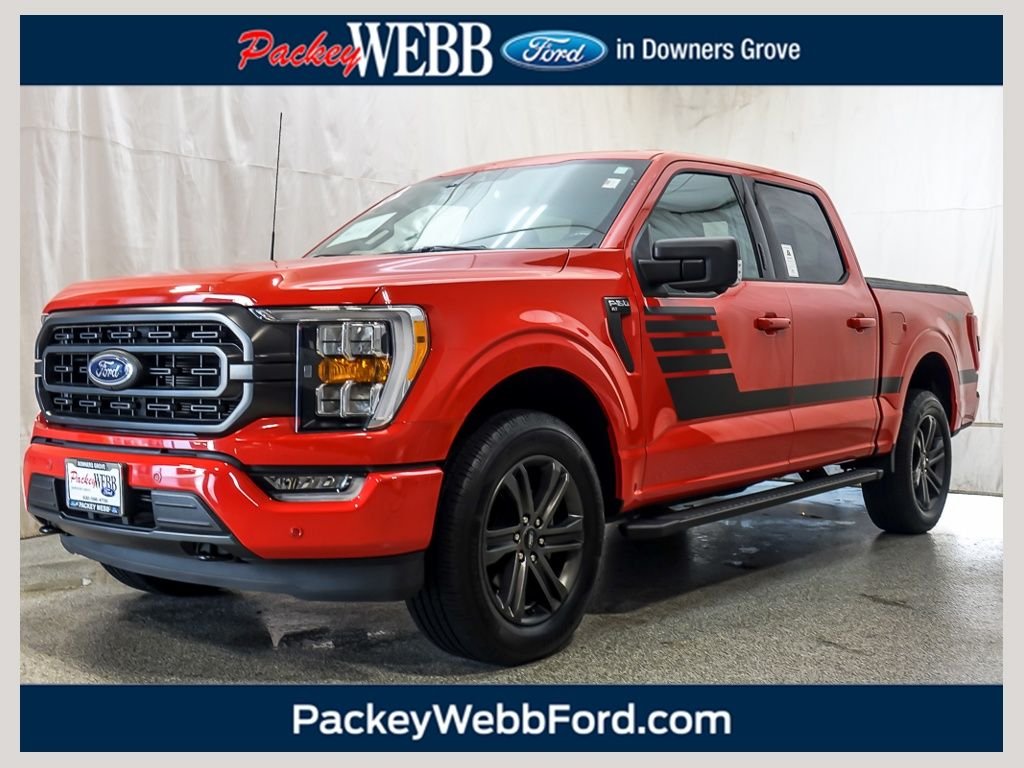 Used 2022 Race Red Ford XLT image 1