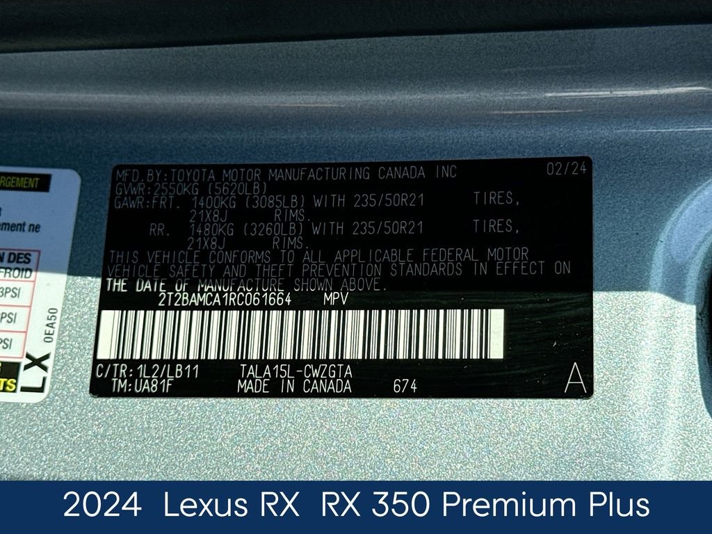 Used 2024 Silver Lexus 350 Premium Plus image 21