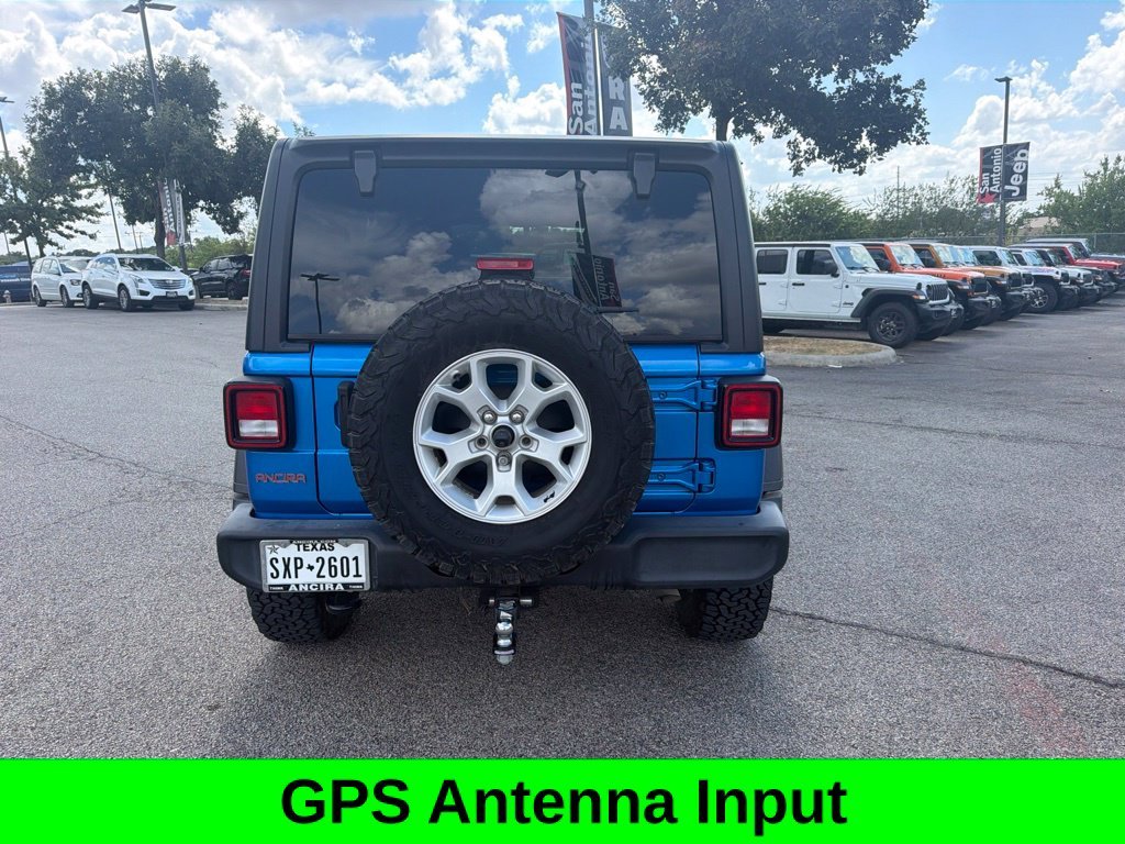 Used 2021 Blue Jeep Unlimited Sport image 6