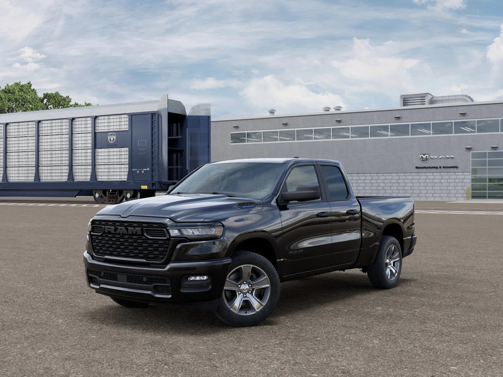 New 2026 Diamond Black Crystal Pearl-Coat Exterior Paint RAM Express image 1