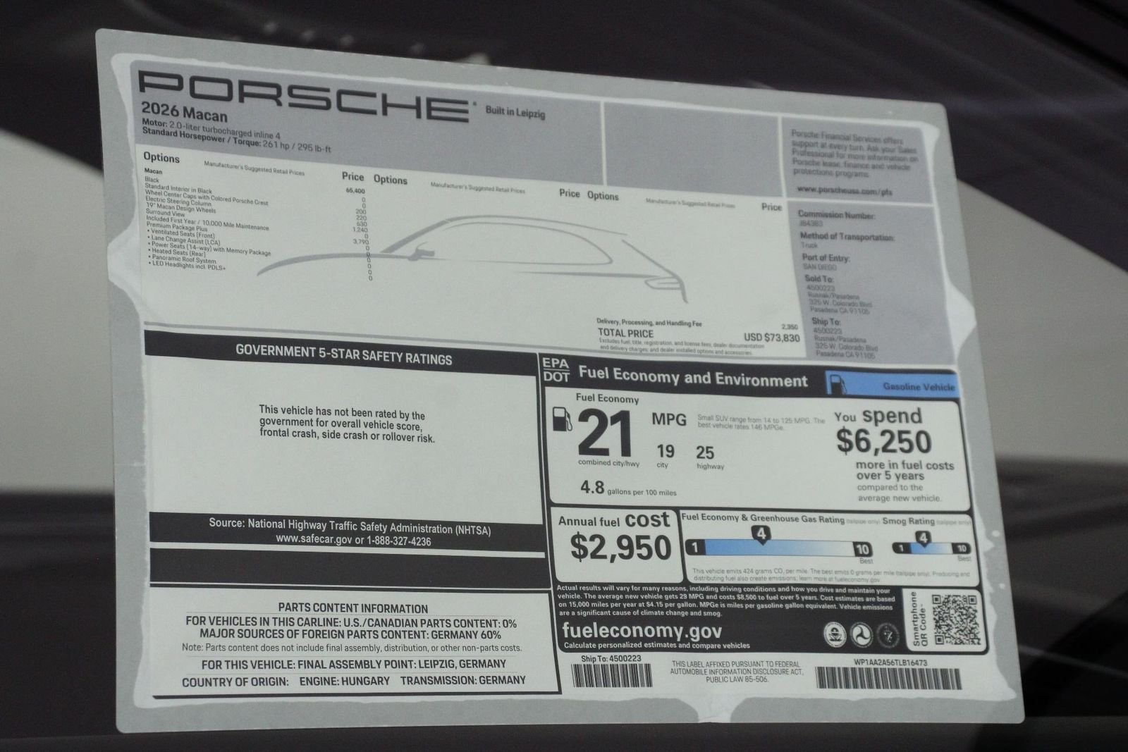 New 2026 Black Porsche  image 25