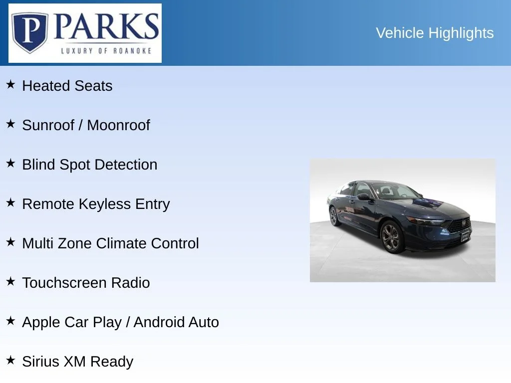 Used 2024 Canyon River Blue Metallic Honda EX image 4