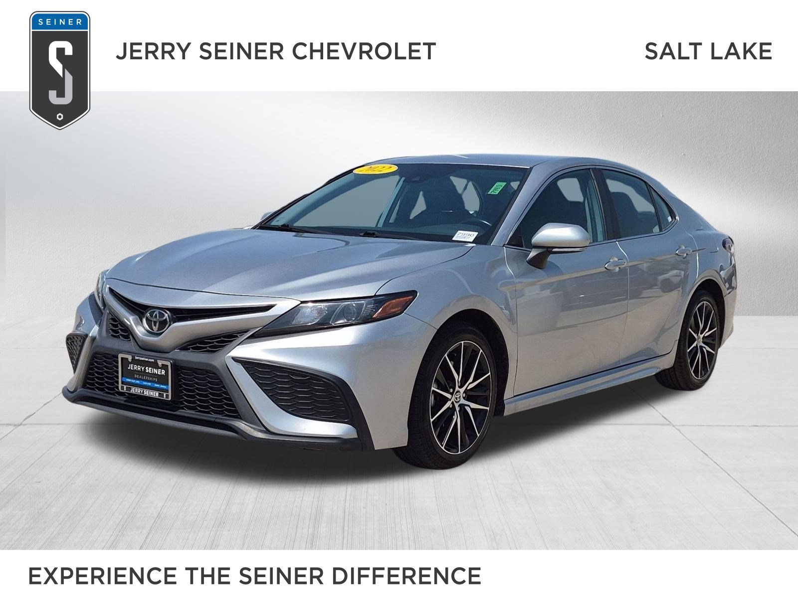 Used 2022 Celestial Silver Metallic Toyota SE image 1