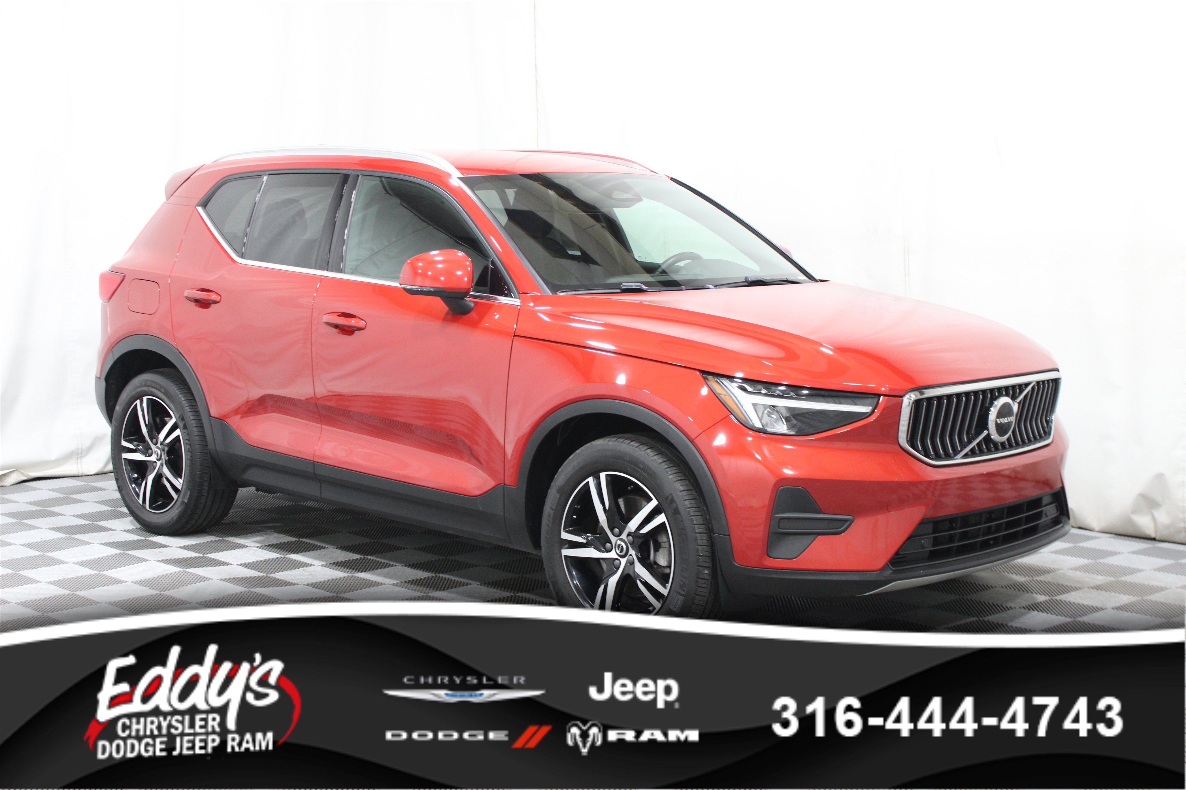 Used 2024 Fusion Red Metallic Volvo Core Bright Theme All-Wheel Drive image 1