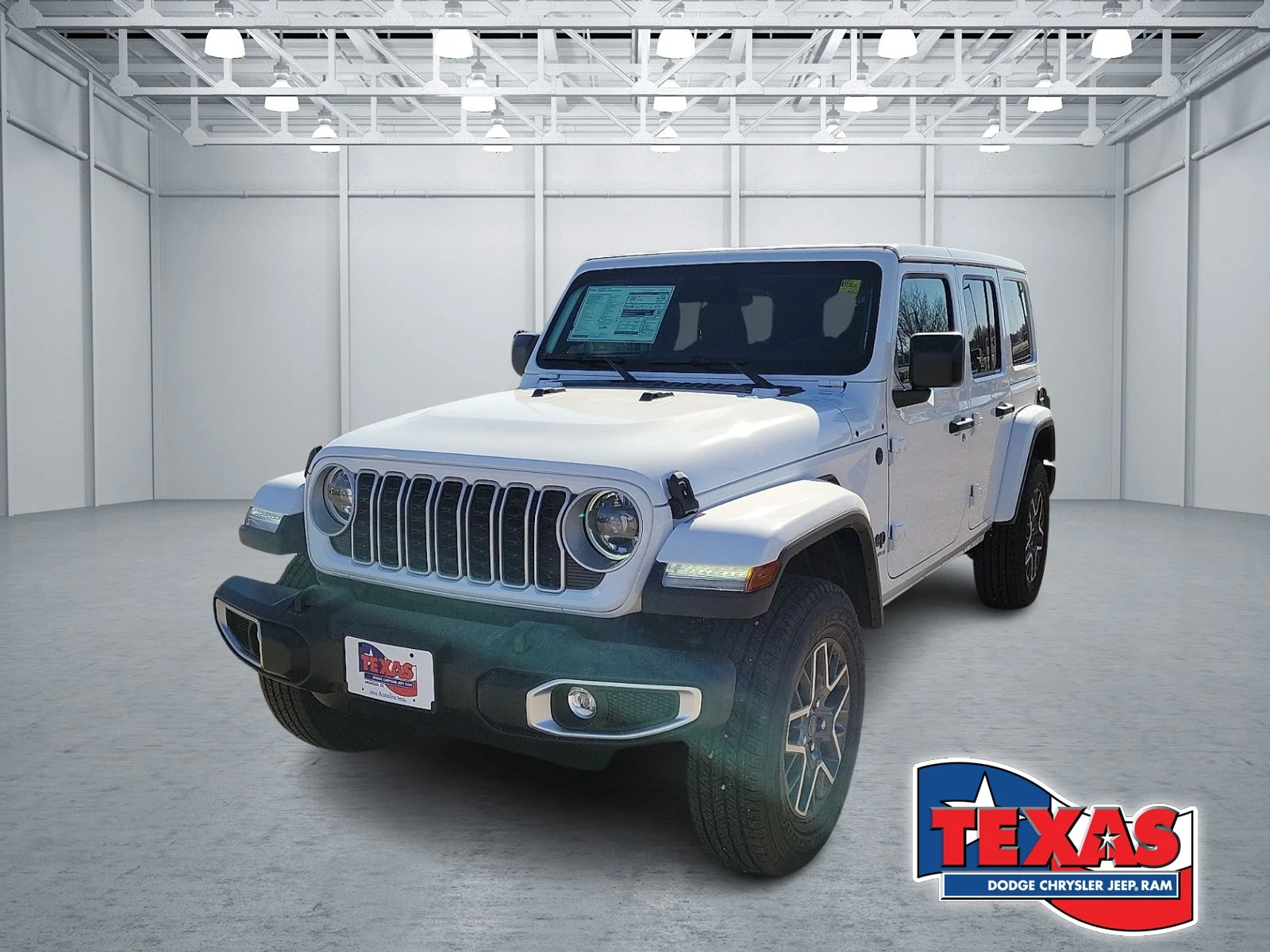 New 2026 PW7 Bright Whit Jeep 4-DOOR SAHARA image 1