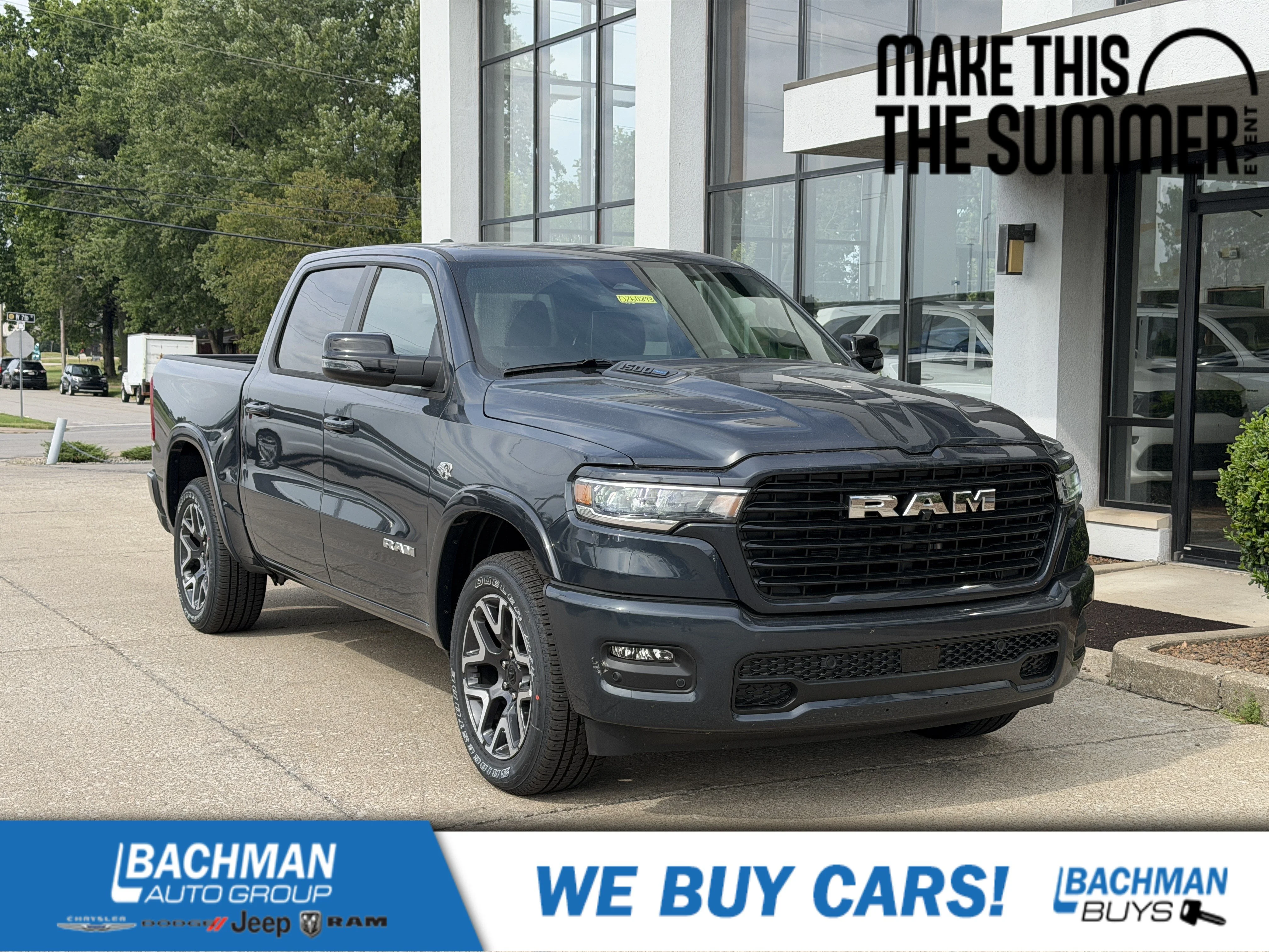 New 2026 Forged Blue Metallic Exterior Paint RAM Laramie image 1