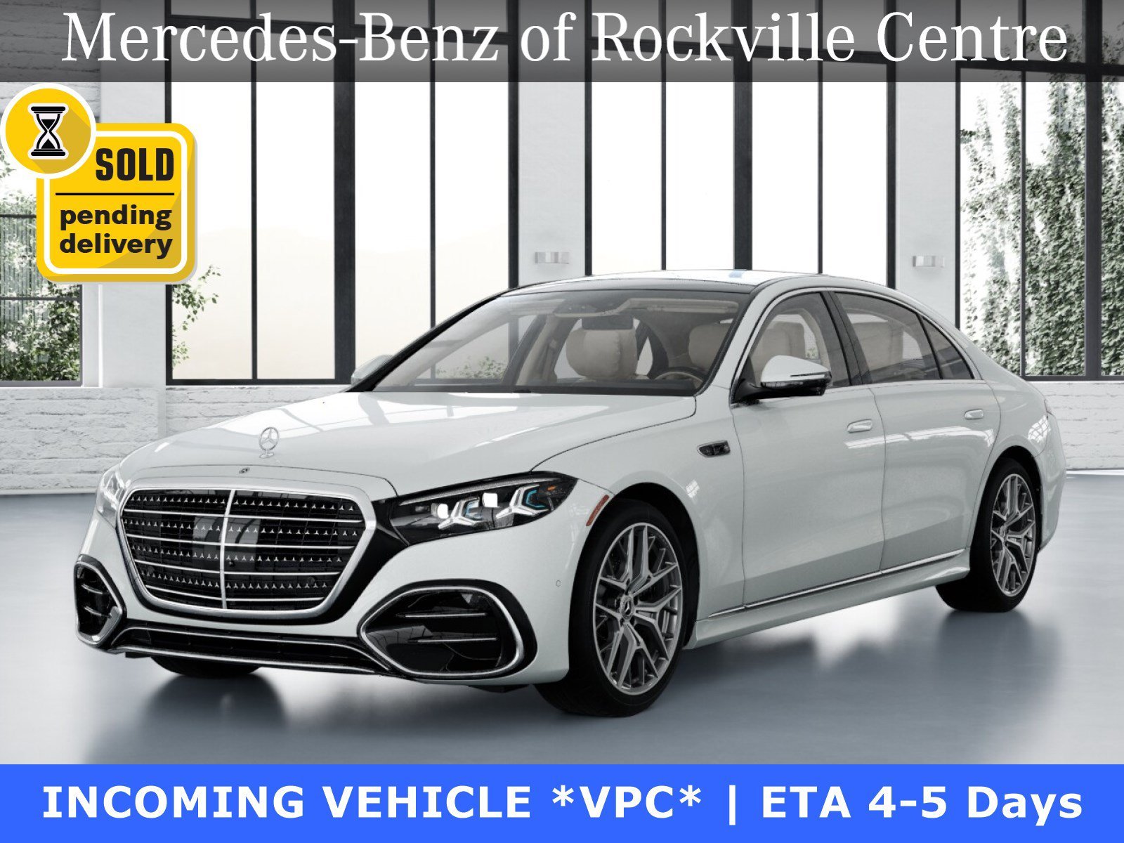 New 2027 MANUFAKTUR Moonlight White Metallic Mercedes-Benz S 580 image 1