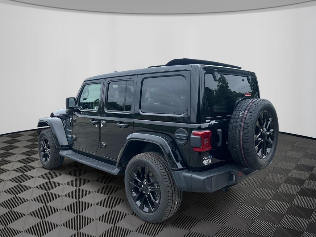 Used 2021 Black Jeep Unlimited Sahara 4xe image 3