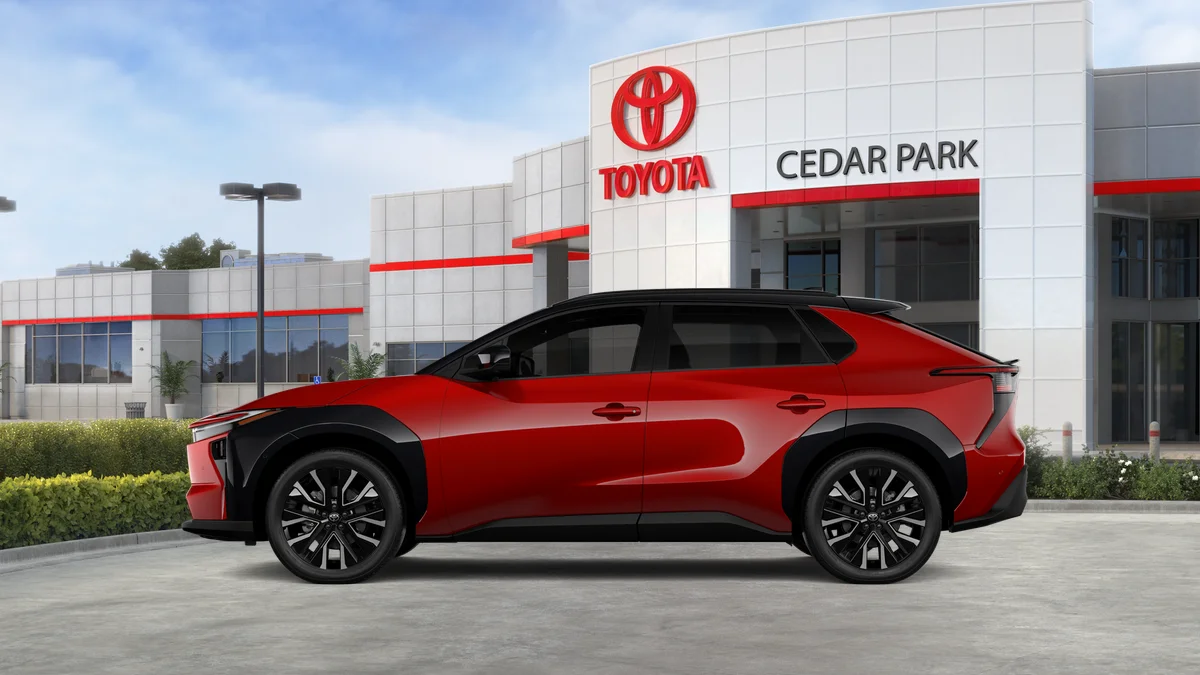New 2026 Supersonic Red with Midnight Black Metallic roof Toyota Limited image 29