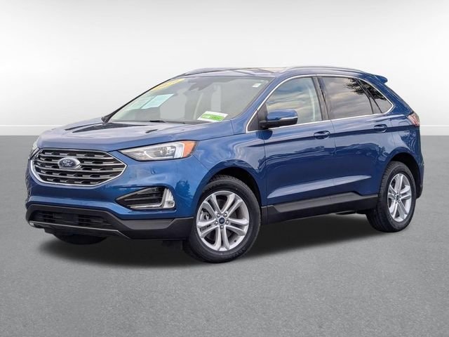Used 2020 Atlas Blue Metallic Ford SEL image 1