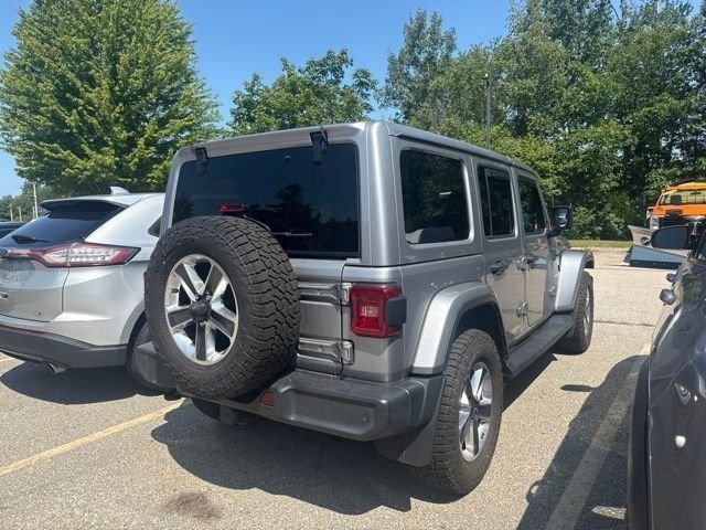 Used 2021 Billet Silver Metallic Clearcoat Jeep Unlimited Sahara image 4