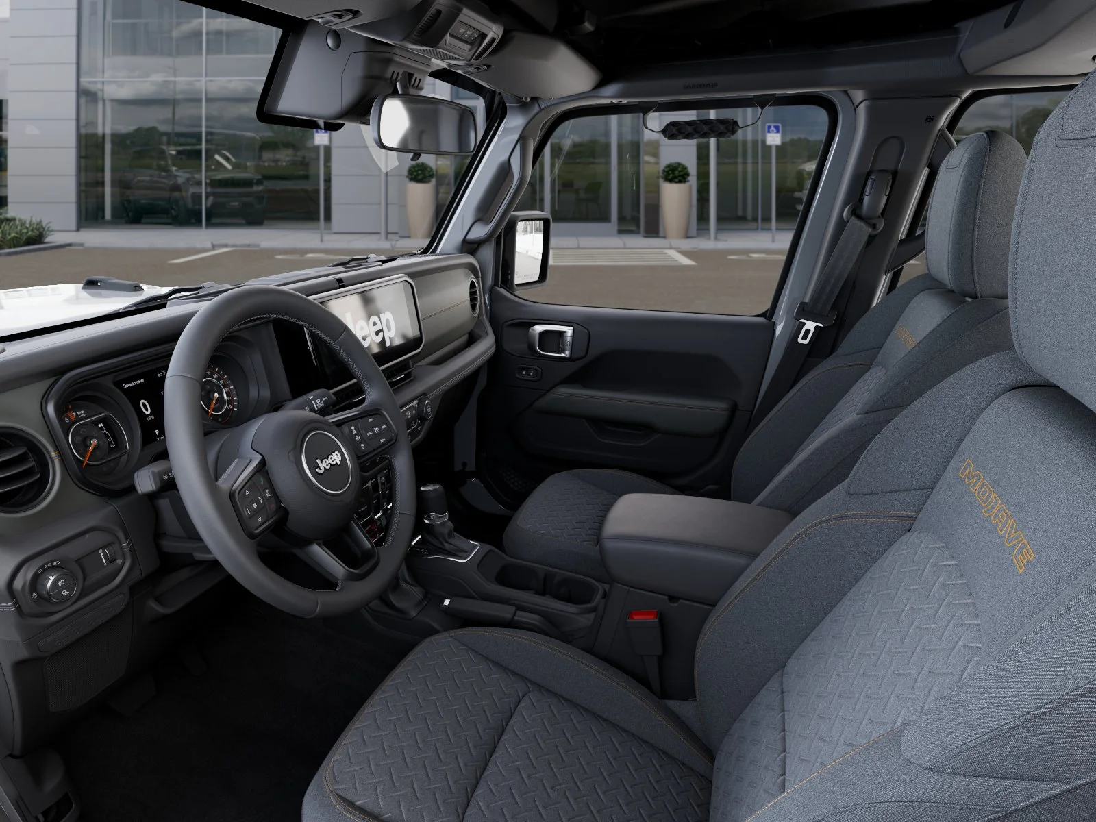 New 2026 Bright White Clear-Coat Exterior Paint Jeep Mojave image 74