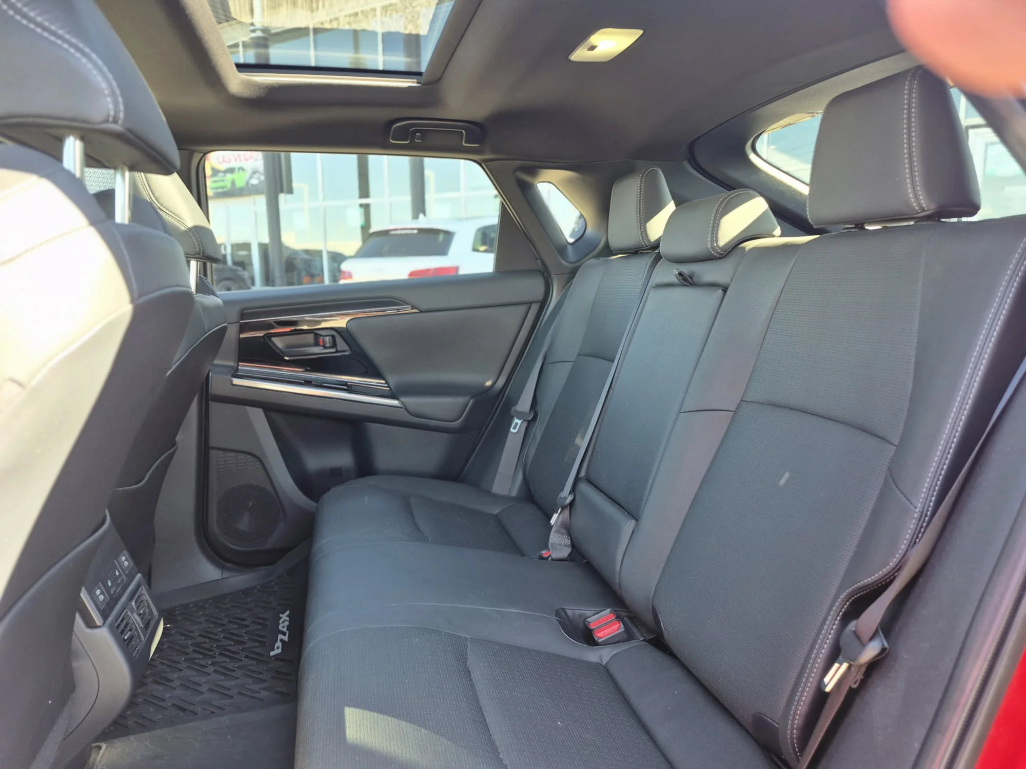 Used 2023 Supersonic Red w/Black Roof Toyota XLE AWD*Full EV | Cooled Leather | Dual Sunroof | Htd Wheel | Remote Climate | Adaptive Cruise | JBL image 10