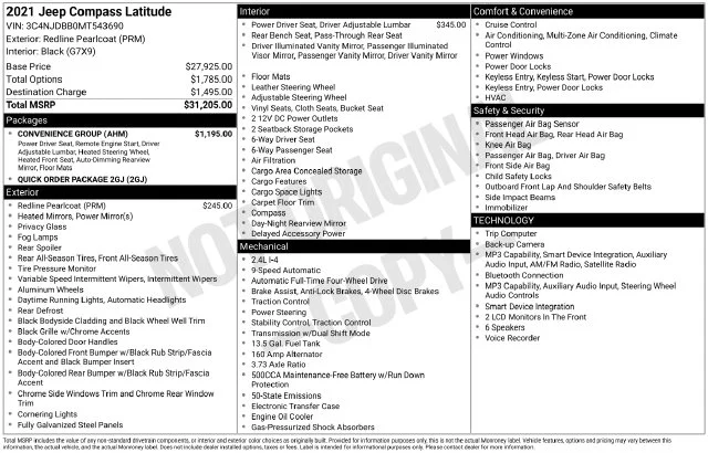Used 2021 Red Jeep Latitude image 2