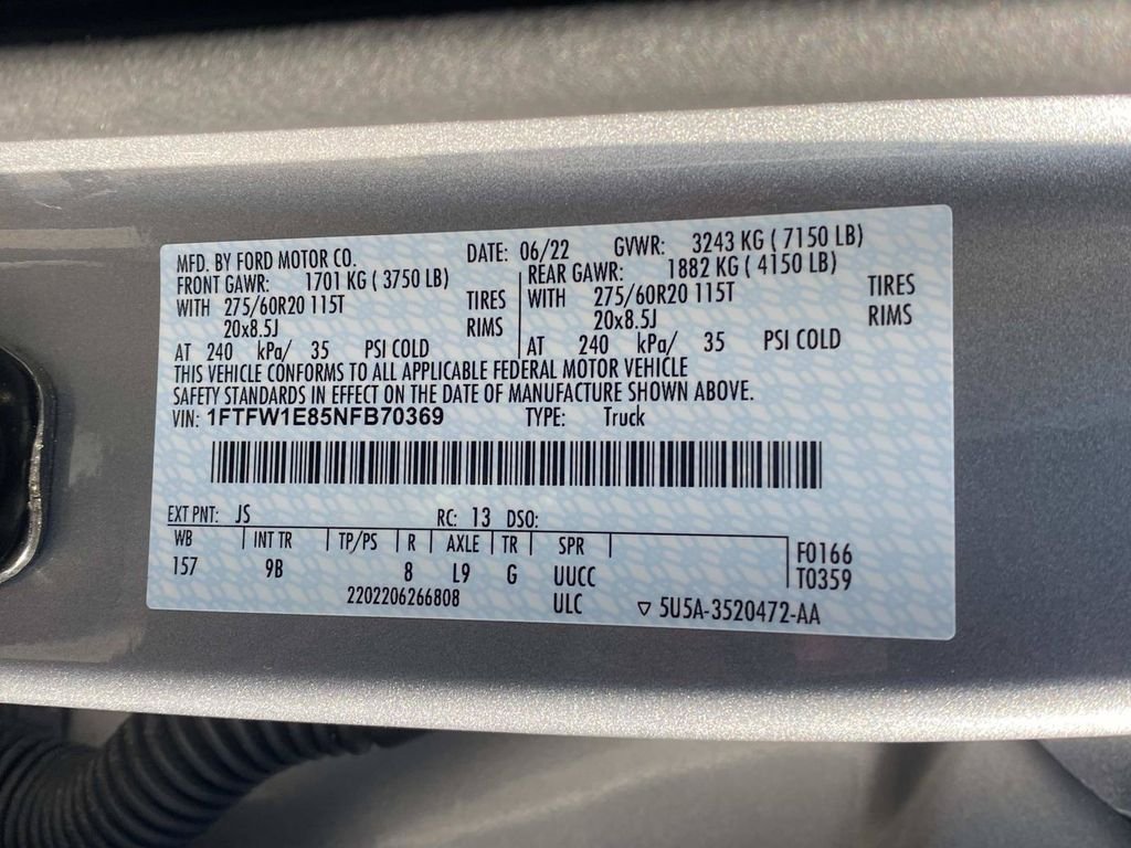 Certified Used 2022 Iconic Silver Metallic Ford Platinum image 23