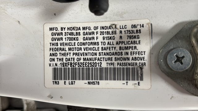 Used 2014 White Honda LX image 25