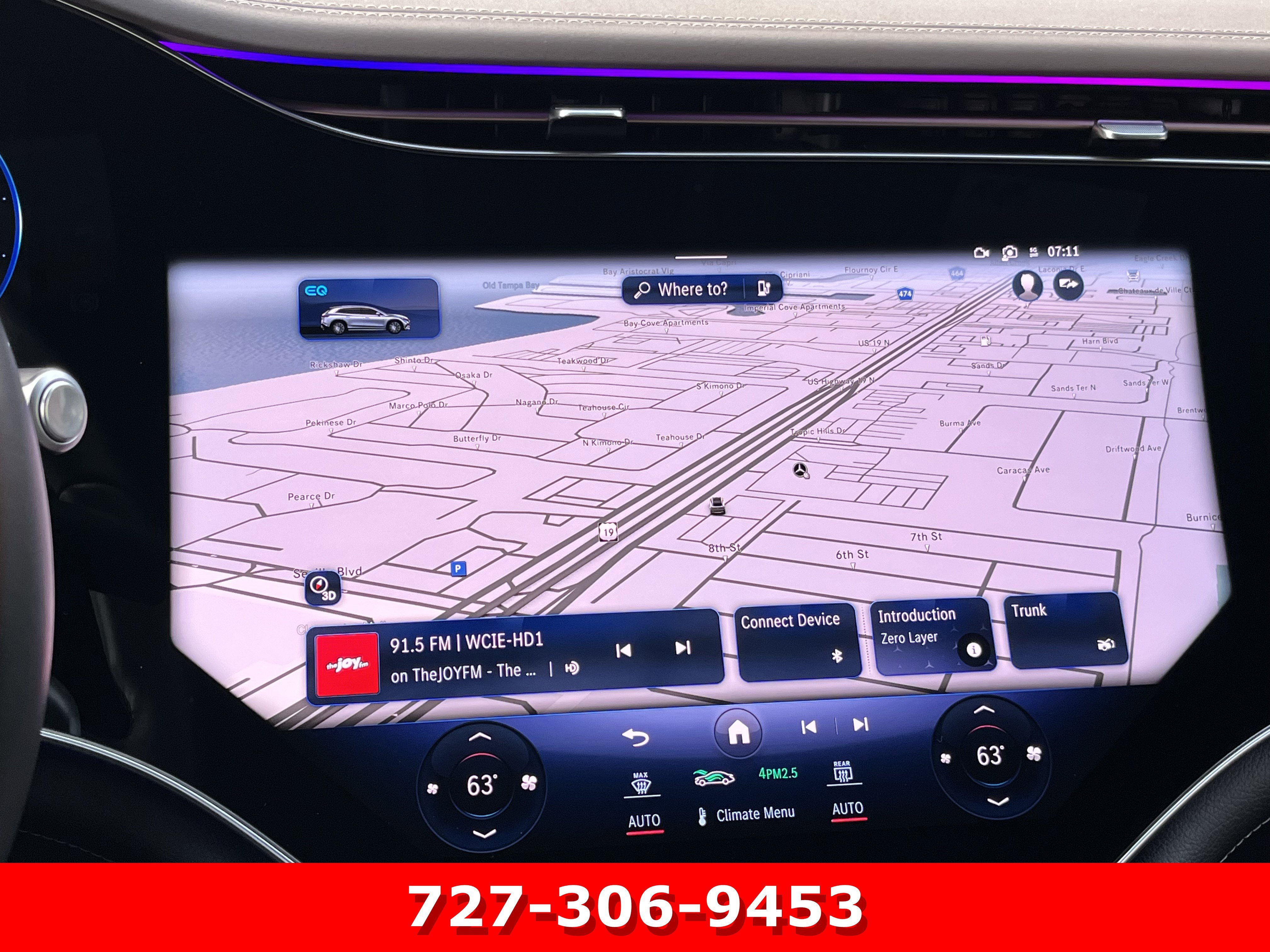 Certified Used 2023 Twilight Blue Metallic Mercedes-Benz EQS 580 image 3