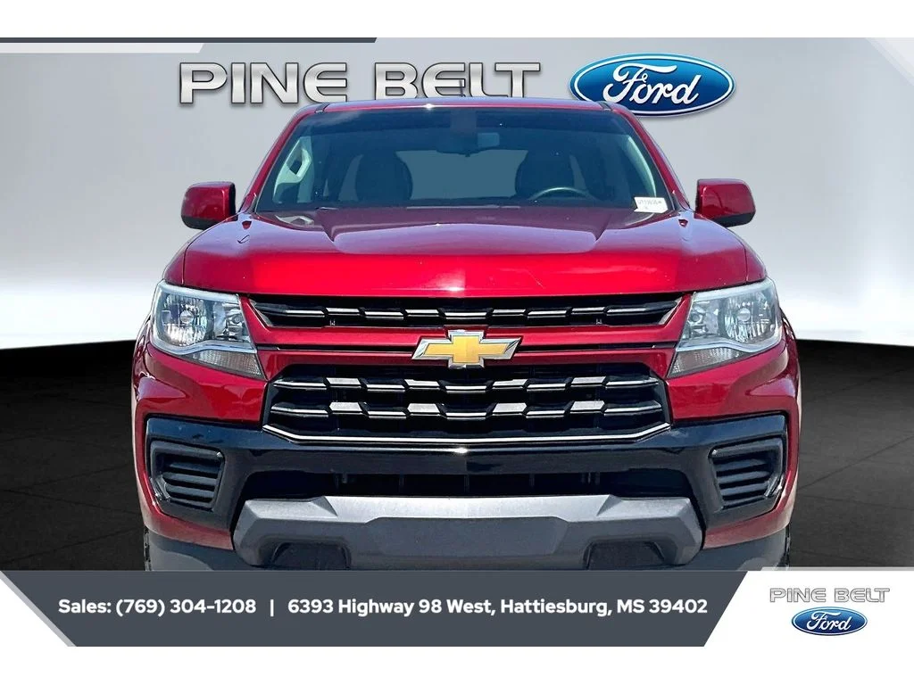 Certified Used 2021 Cherry Red Tintcoat Chevrolet 2WD Work Truck image 3