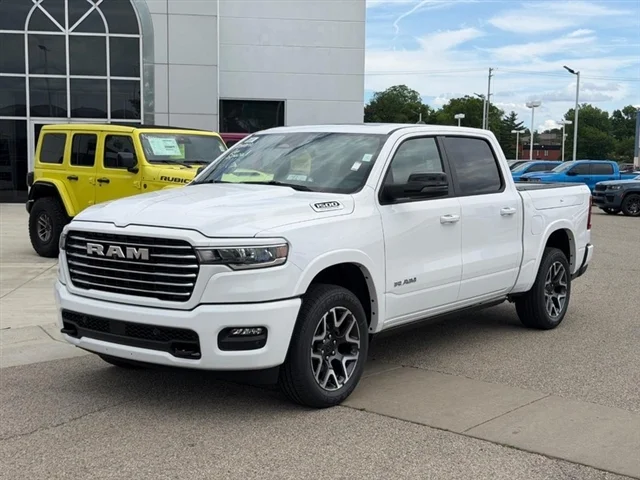 New 2026 Bright White Clear-Coat Exterior Paint RAM Laramie image 1