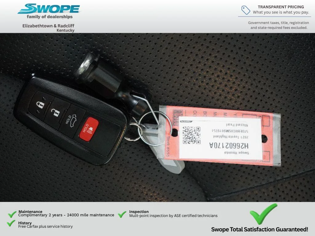Used 2021 Blizzard Pearl Toyota Hybrid Platinum image 32